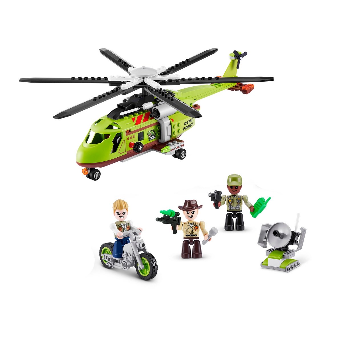 Set 571 Bloques Mas Dini Escape En Caja De Zuru