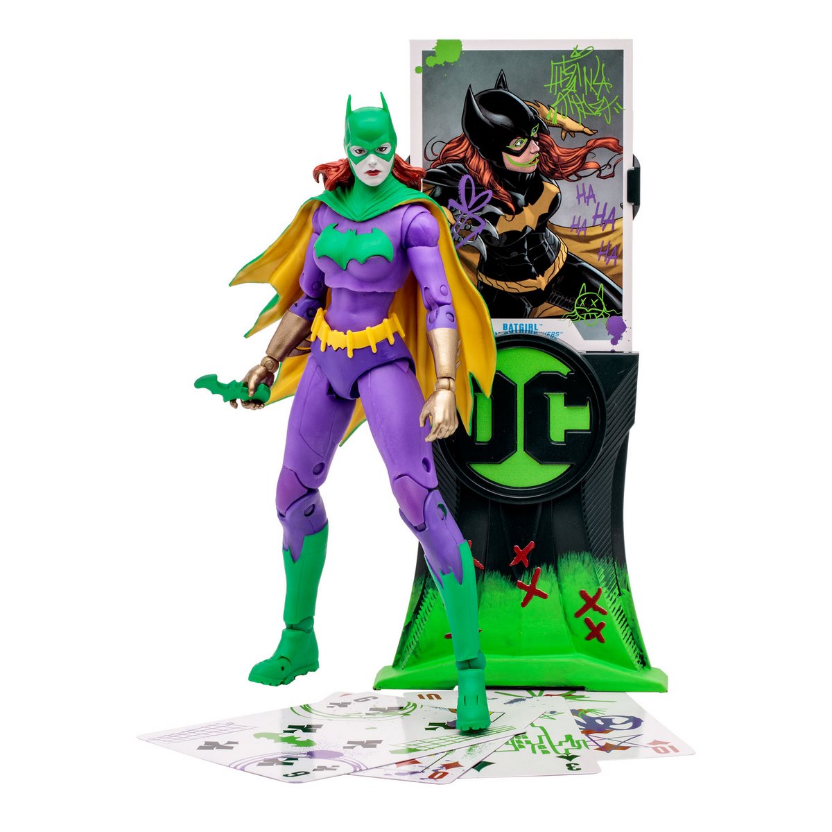 Figura Dc Multiverse 18 Cms Batgirl Jokerized Gold Label De Mc Farlane