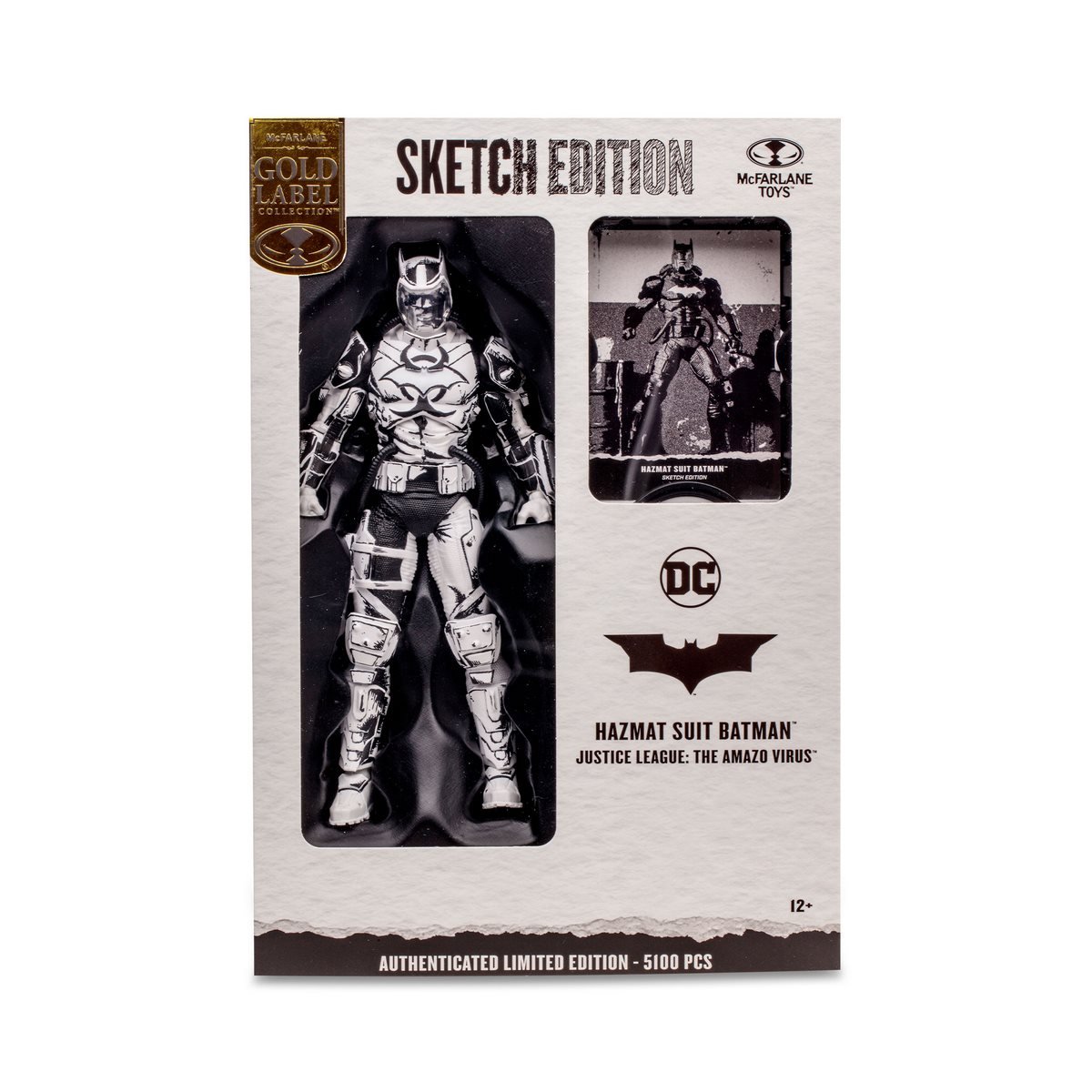 Figura Dc Multiverse 18 Cms Batman Hazmat Suit Gol Label De Mc Farlane