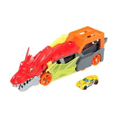 Hot Wheels Large Scales Remolque De Dragón