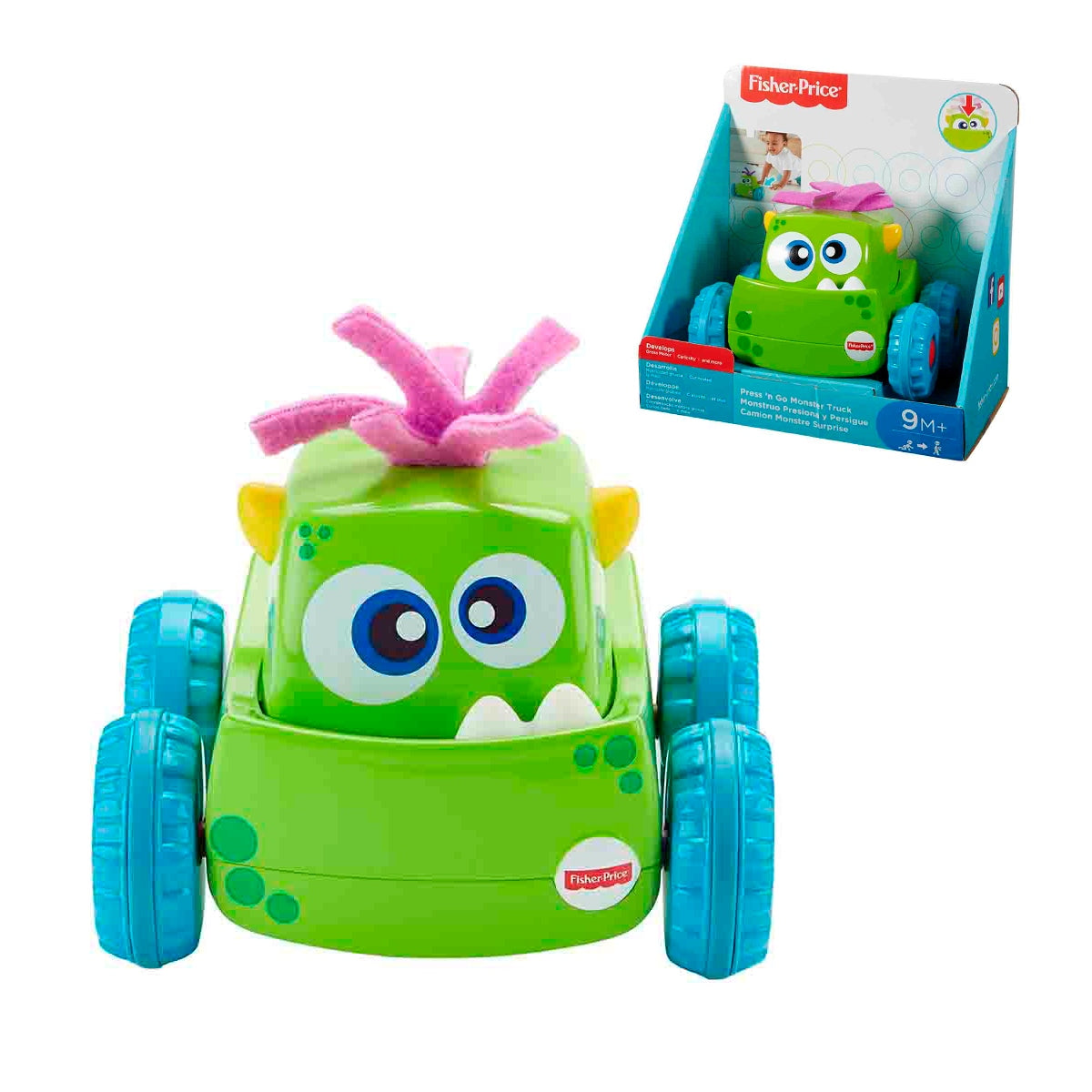 Rie Y Aprende Press`n Go Fisher Price - Verde