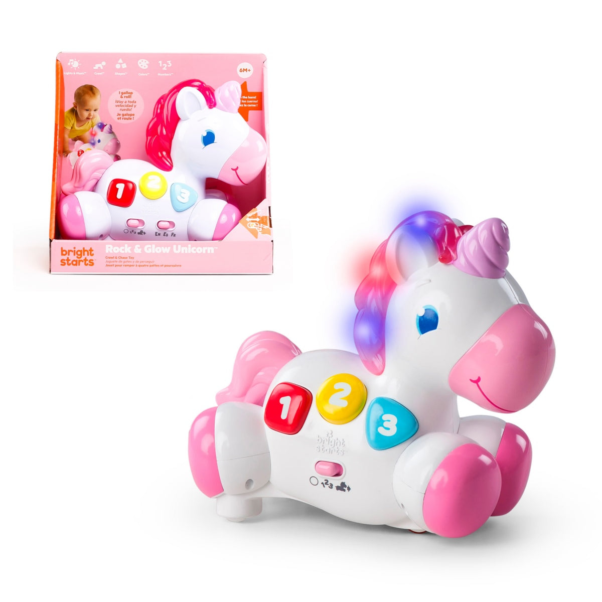 Unicornio Que Avanza Y Brilla Infanti Categoría: Juguetes didácticos Tipo producto:  Juguetes y actividades para bebés