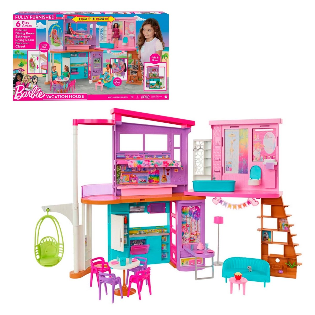 
                        Barbie Casa de Muñecas Malibú
                      