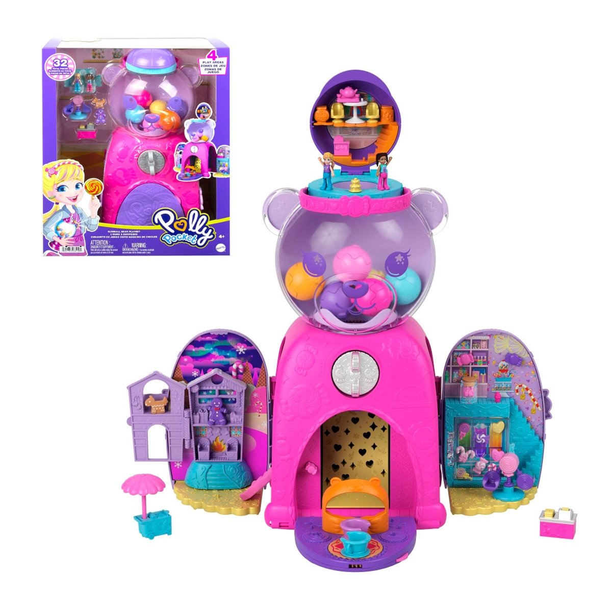 Polly Pocket Compacto De Maquina De Dulces De Osito