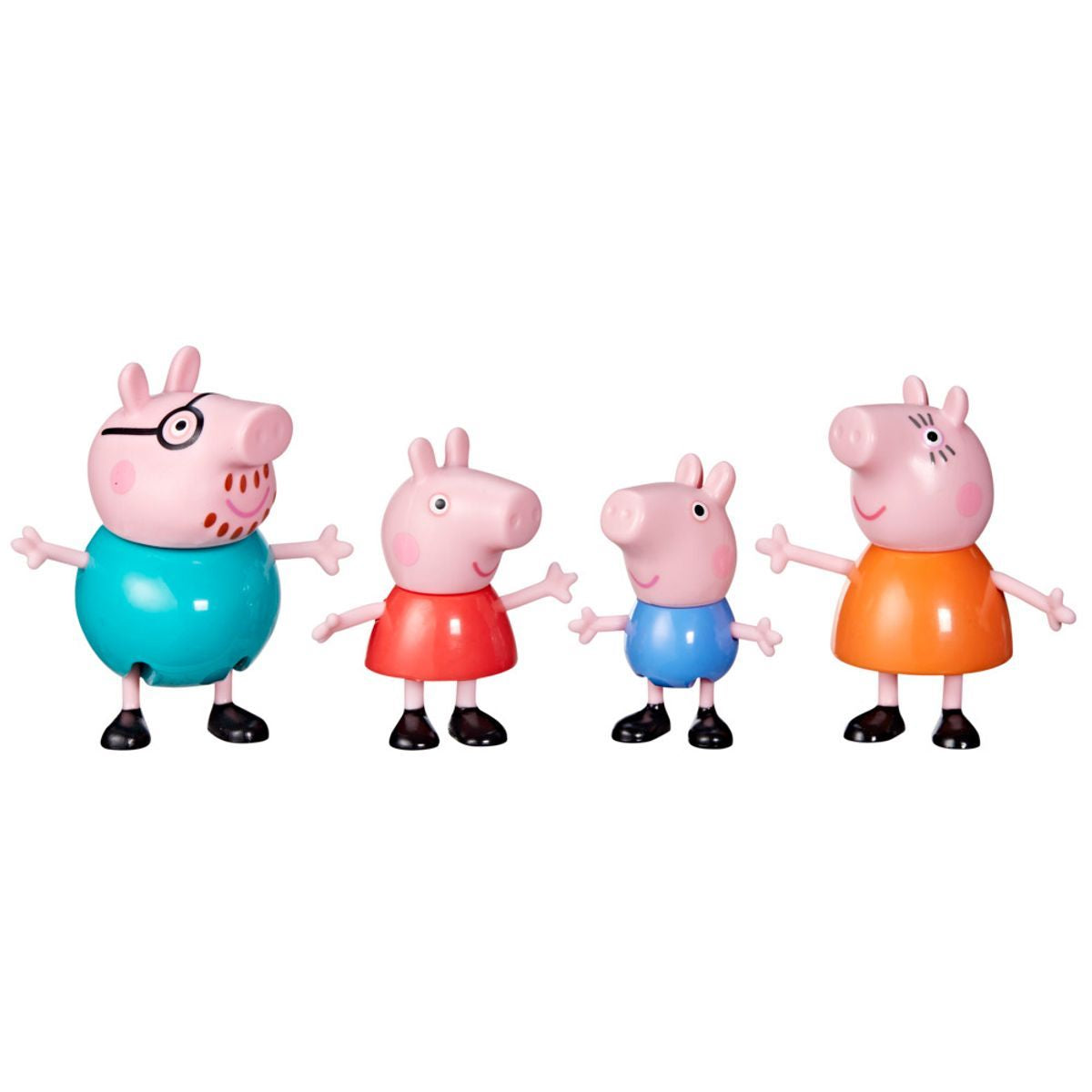 Peppa Pig Set De 4 Figuras - Peppa Y Su Familia