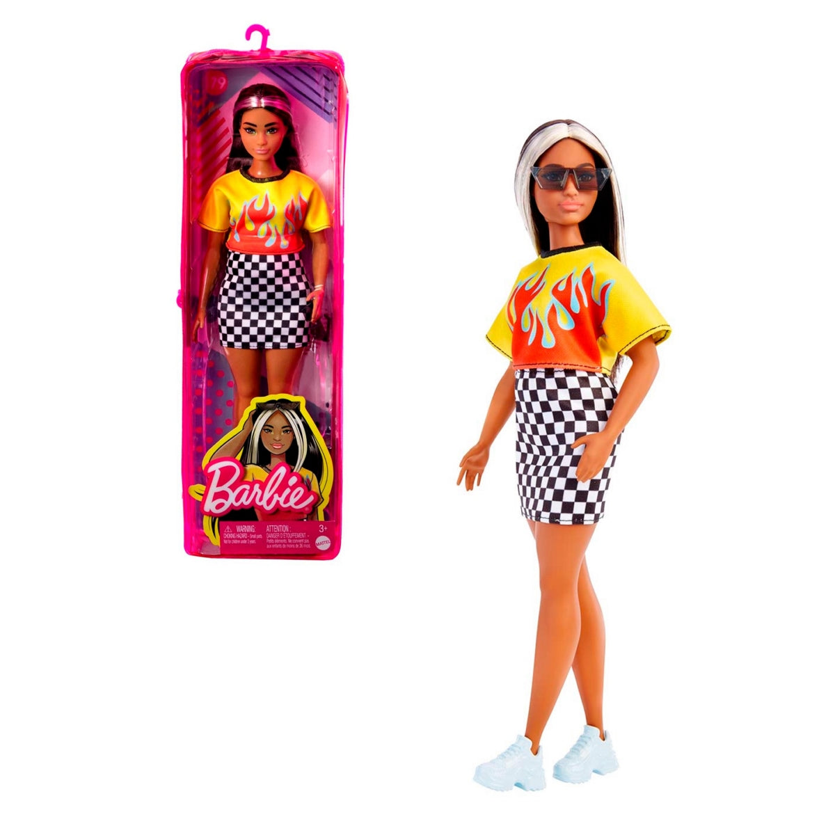 Barbie Fashionistas - Top Con Llamas Y Falda De Cuadros