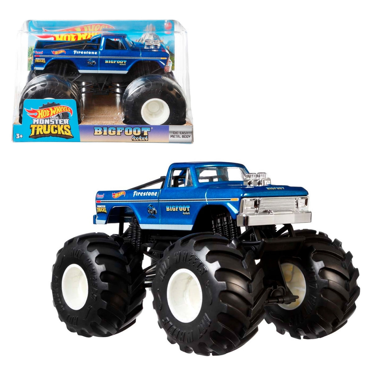 Hot Wheels Monster Trucks Escala 1:24 - Bigfoot 4X4