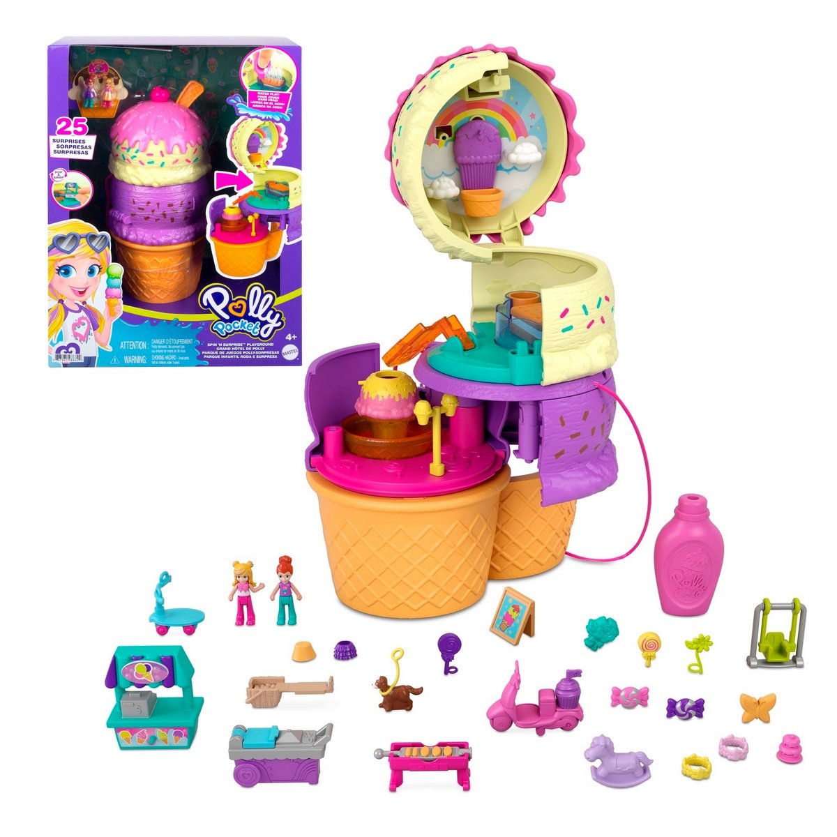 Polly Pocket Mundos De Sorpresas - Parque Infantil