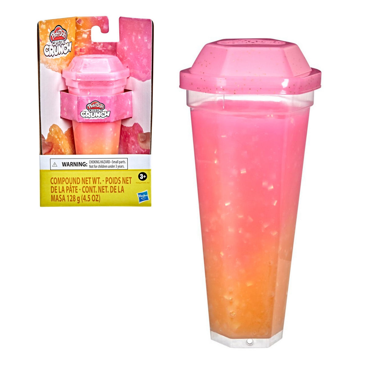 Play-Doh Mundo De Texturas Crystal Crunch - Rosado-Naranjo