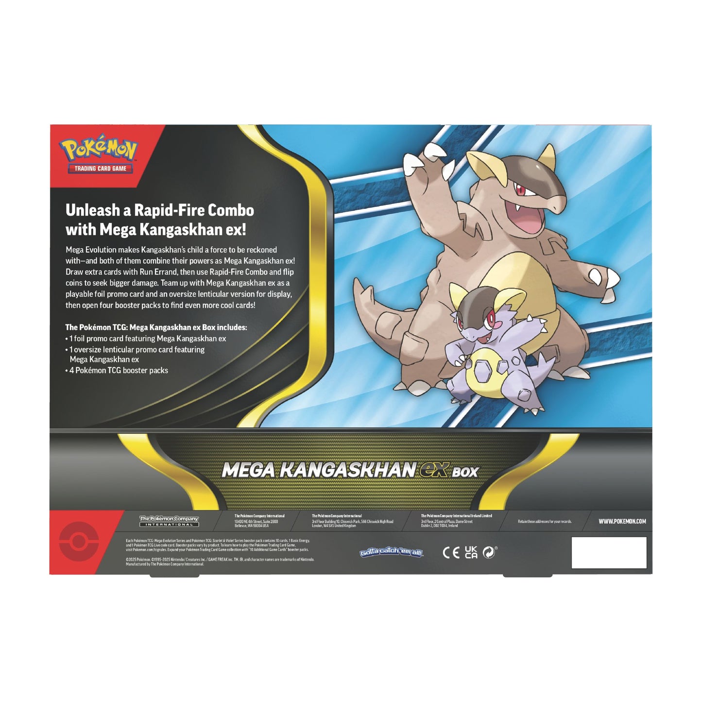Pokémon Tcg Mega Kangaskhan Ex Box Inglés