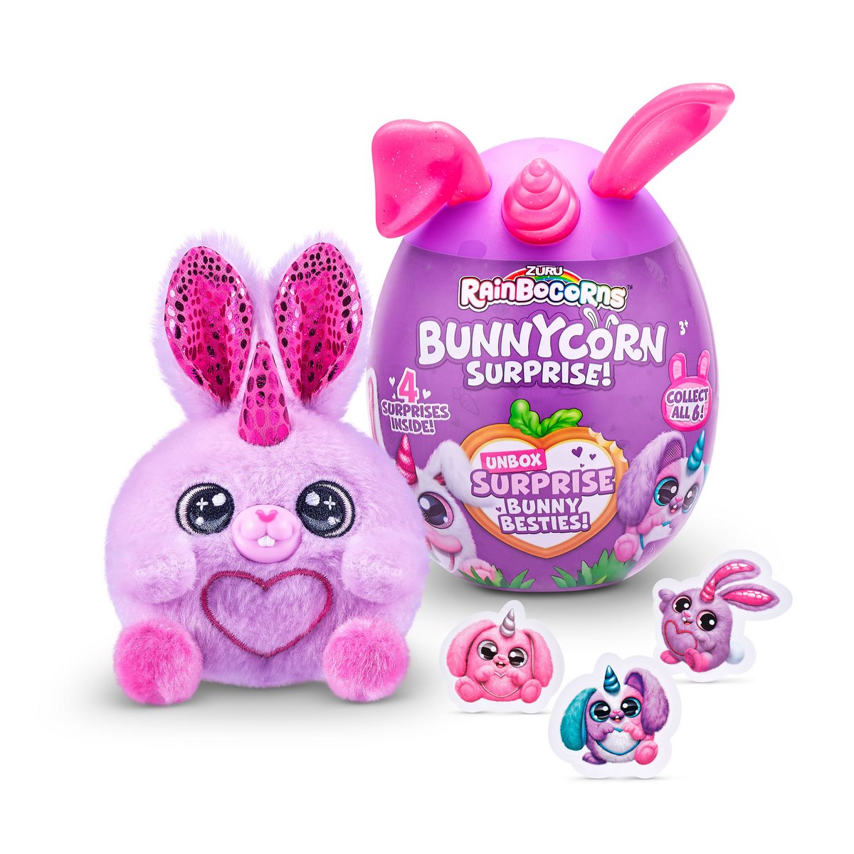Mini Huevo Bunnycorn Surprise Rainbocorns Zuru - Rojo
