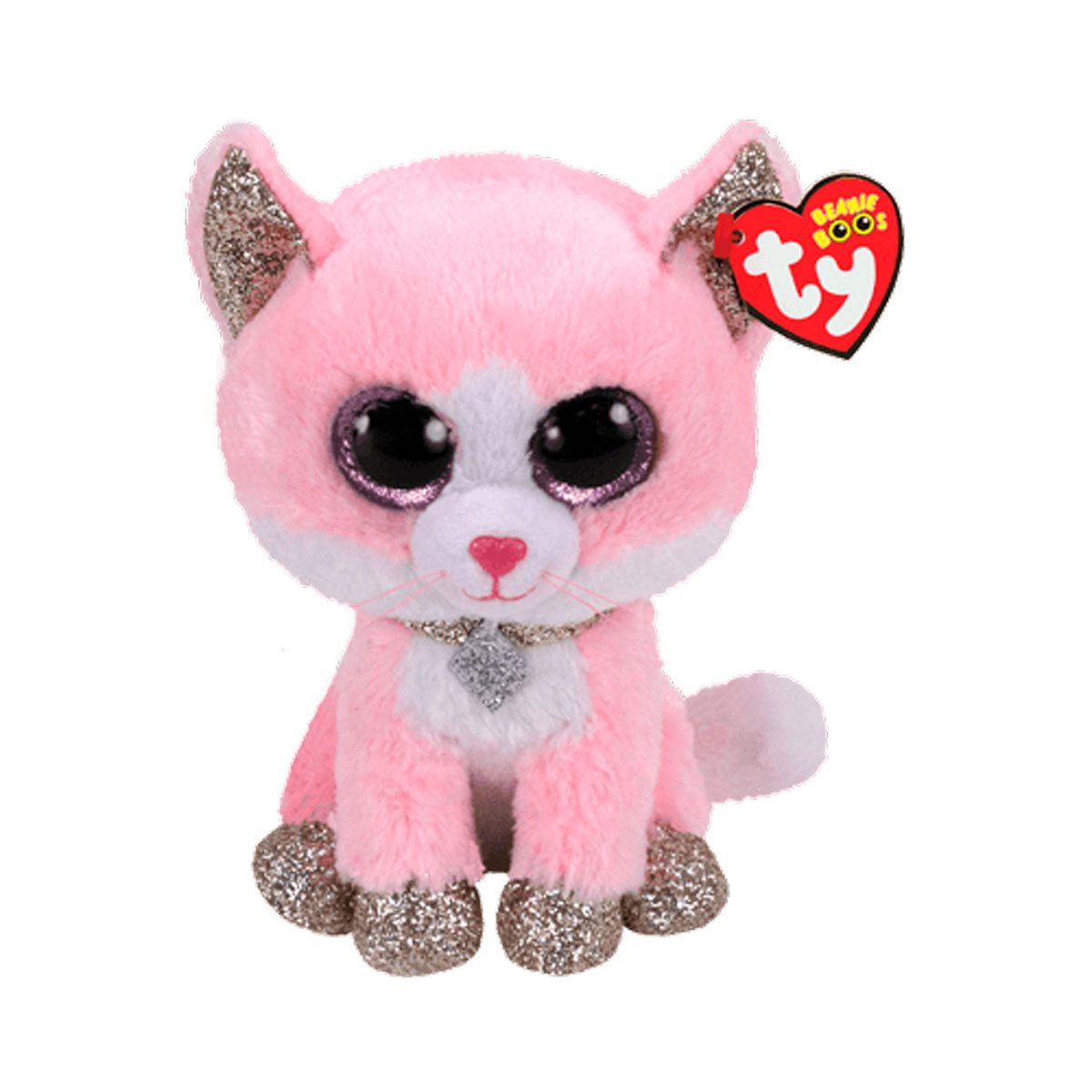 Ty Beanie Boos Fiona Gato Rosado Medium Categoría: Peluches Tipo producto:  Animales de peluche