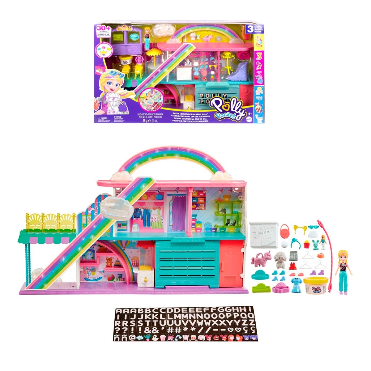 Polly Pocket Set De Juego Centro Comercial Dulces Sorpresas