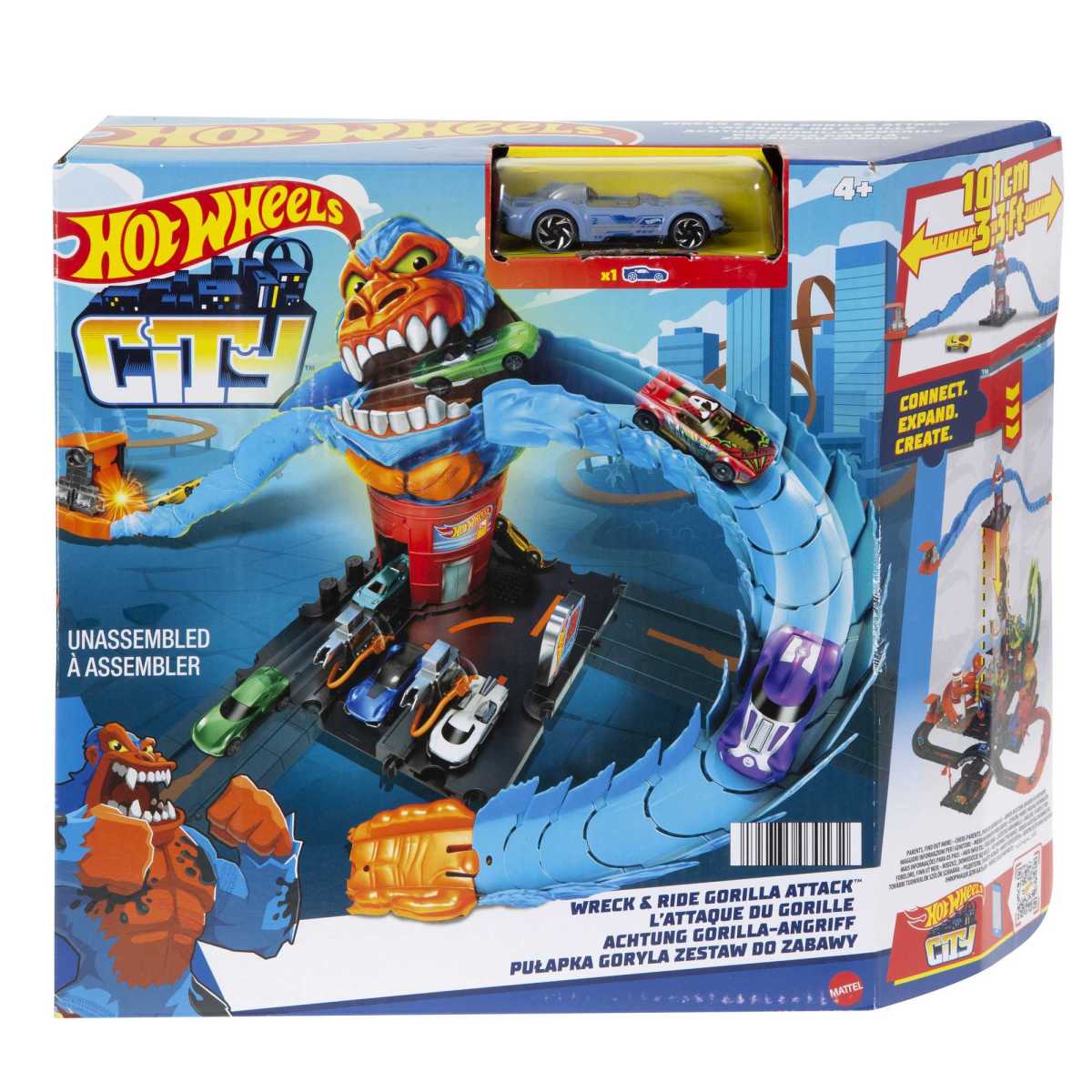 Hot Wheels City Pista De Juguete Némesis Gorila