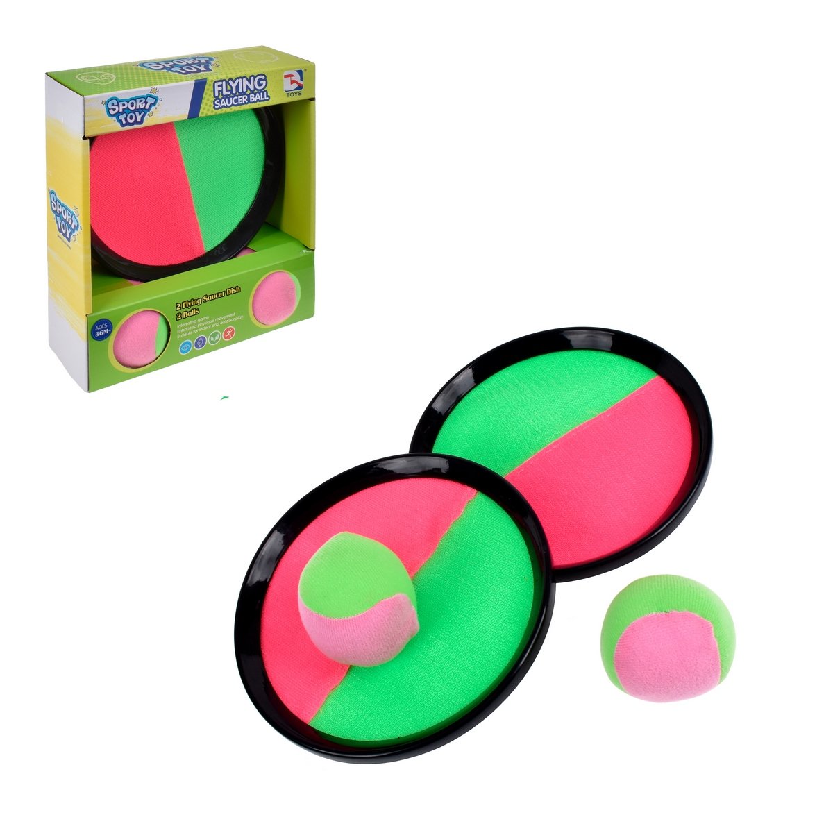 Juego Lanza Y Atrapa Con 2 Pelotas