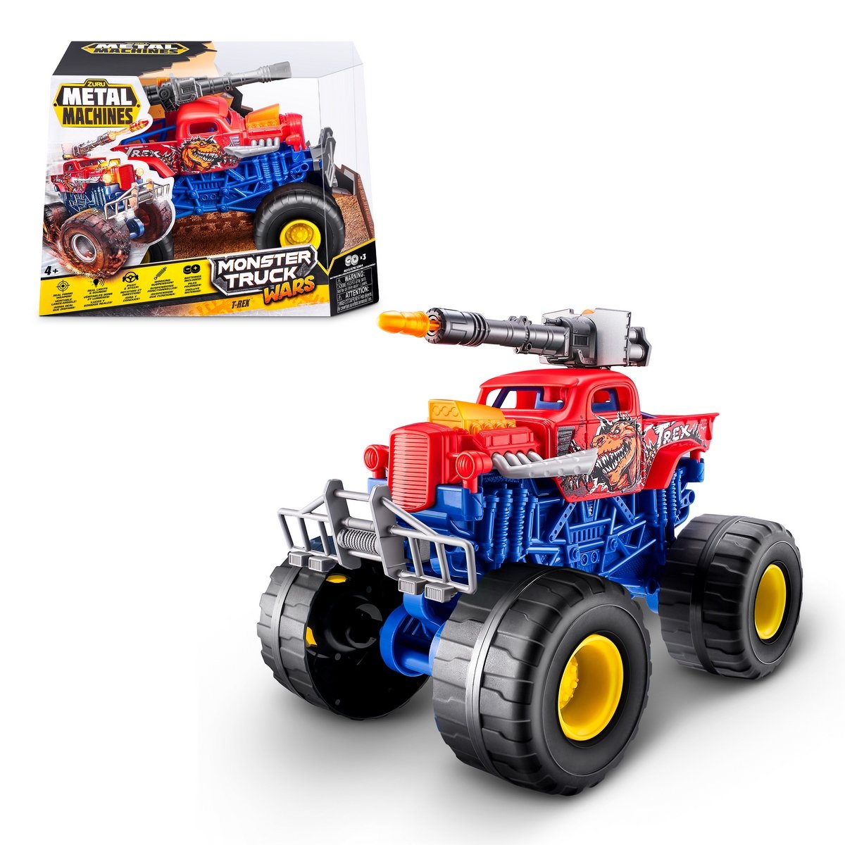 
                        Camioneta Monster Wheel Metal Machines Zuru - T.rex
                      
