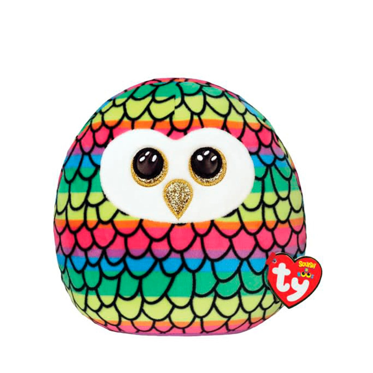 Ty Squish-A-Boos  Owen Búho Arcoiris Large Categoría: Peluches Tipo producto:  Animales de peluche