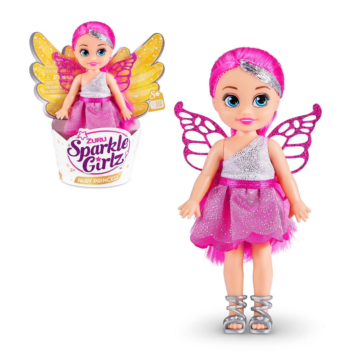 Muñeca 12 Cms Hada Sparkle Girlz De Zuru - Fuccia Categoría: Muñecas Tipo producto:  Muñecas