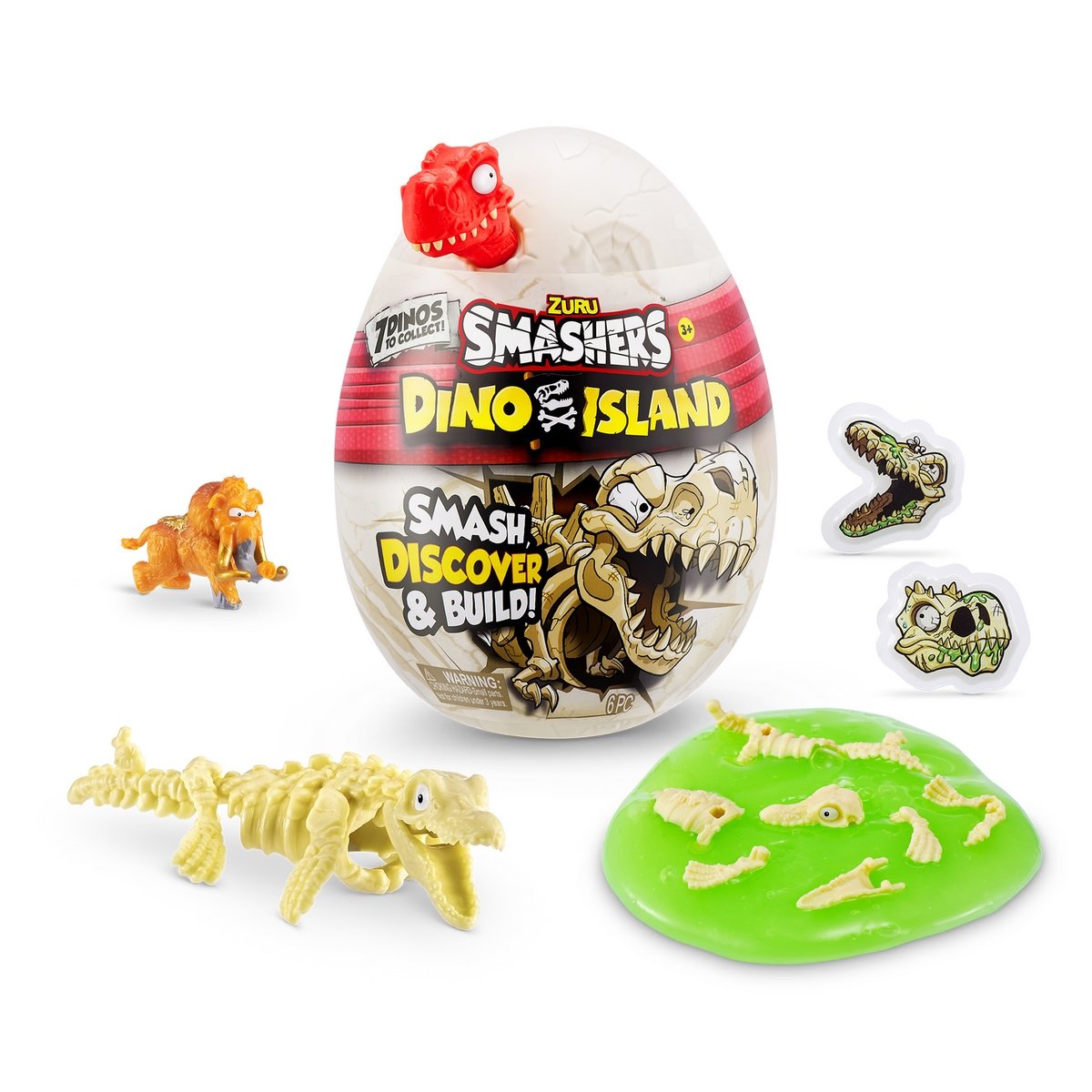 Nano Huevo Smashers Dino Island Zuru - Rojo Categoría: Figuras y más Tipo producto:  Figuras de acción