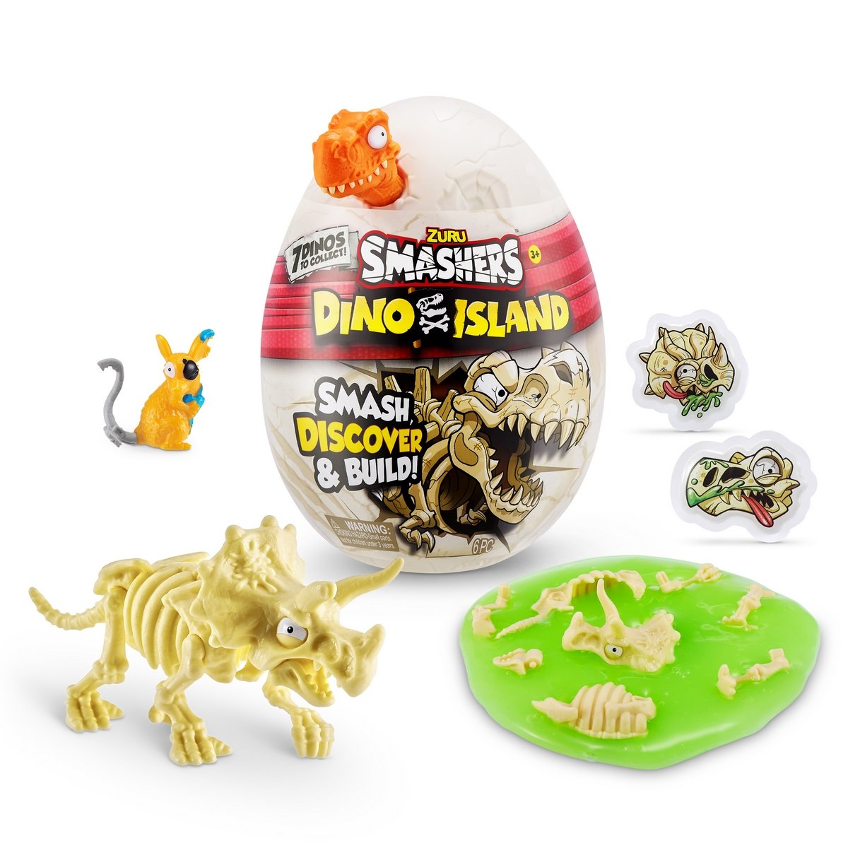 Nano Huevo Smashers Dino Island Zuru - Naranjo