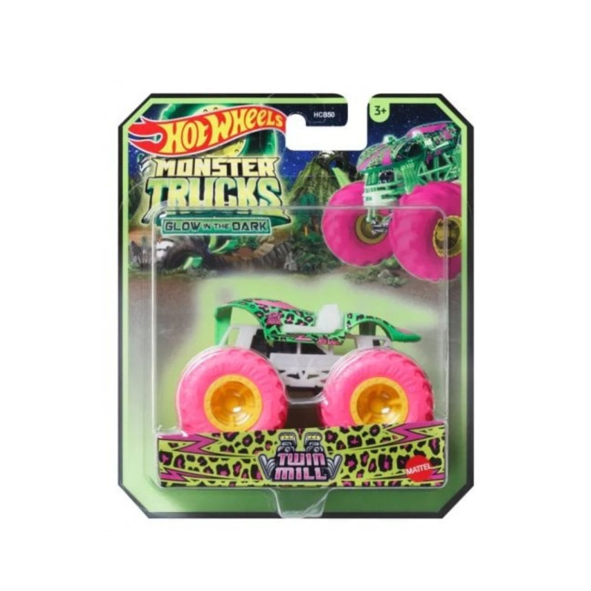 Hot Wheels Monster Trucks Glow 1:64 - Twin Mill