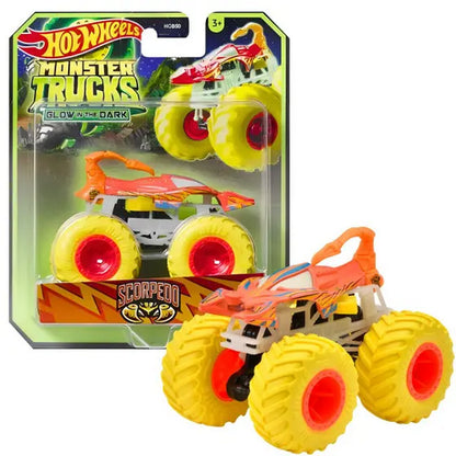 Hot Wheels Monster Trucks Glow 1:64 - Scorpedd