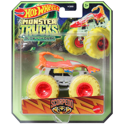 Hot Wheels Monster Trucks Glow 1:64 - Scorpedd