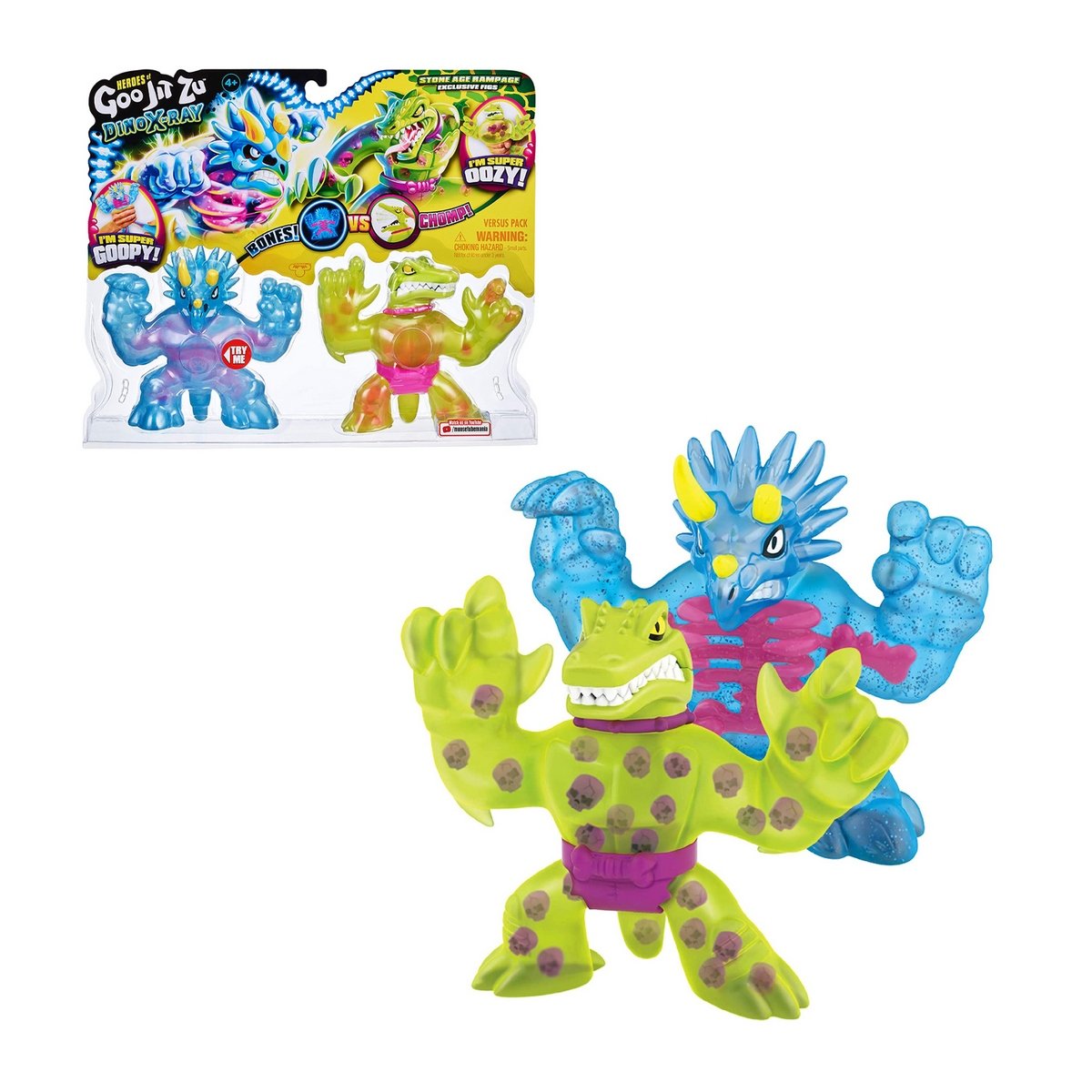 Heroes Of Goo Jit Zu Dino X-Ray Versus Pack - Tritops V/S Shredz