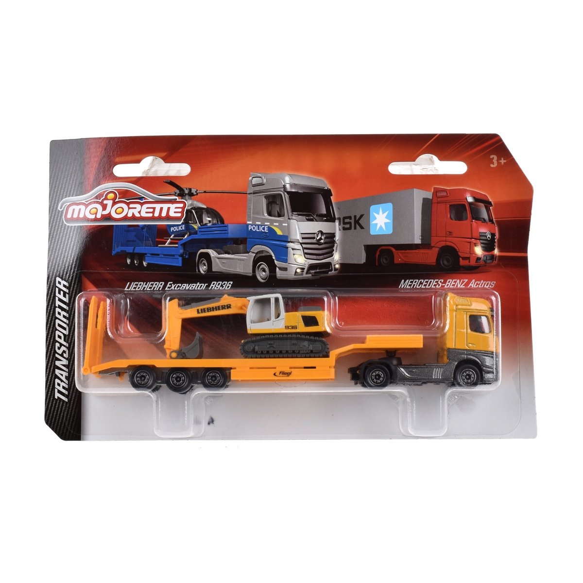 Majorette Transporte - Mercedes-Amarillo