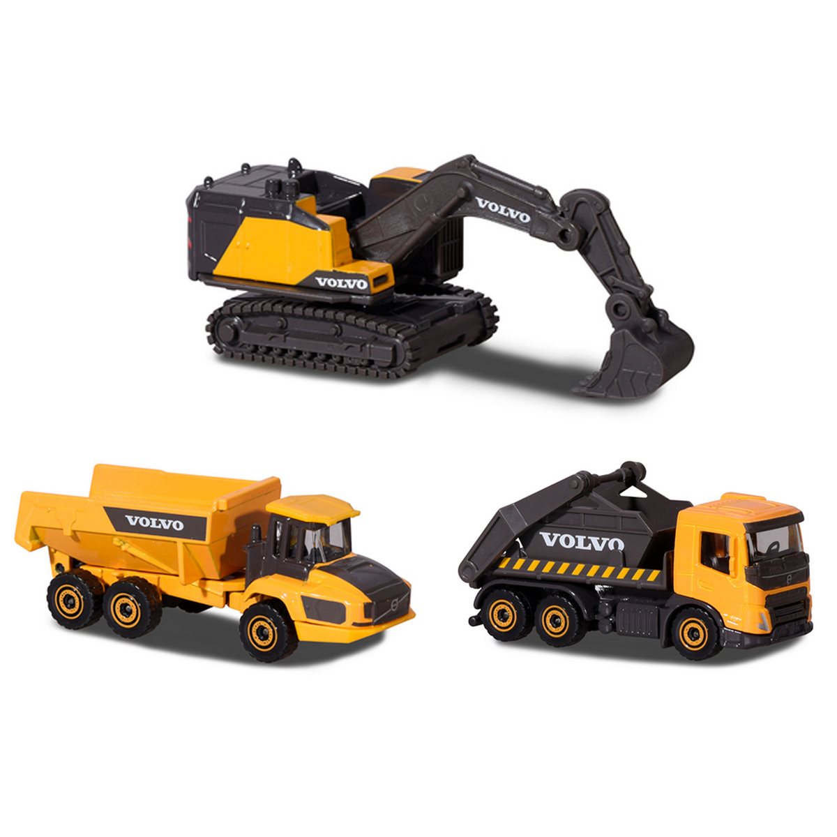 Majorette Volvo Set De 3 Piezas - Pala Cargadora