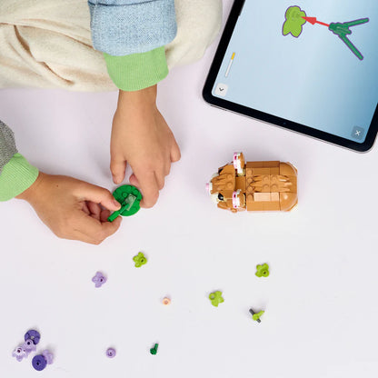 Lindo Hamster Con Flor Lego Creator