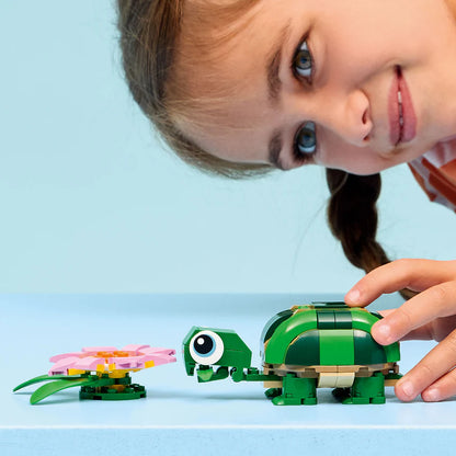Tortuga Con Flor De Nenufar Lego Creator