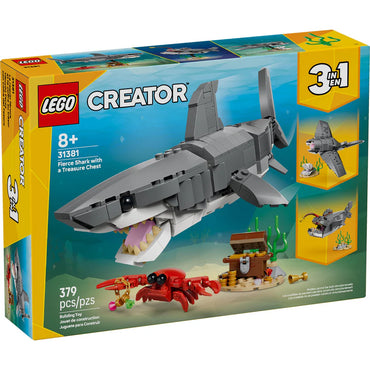 Tiburon Feroz Con Cofre Del Tesoro Lego Creator