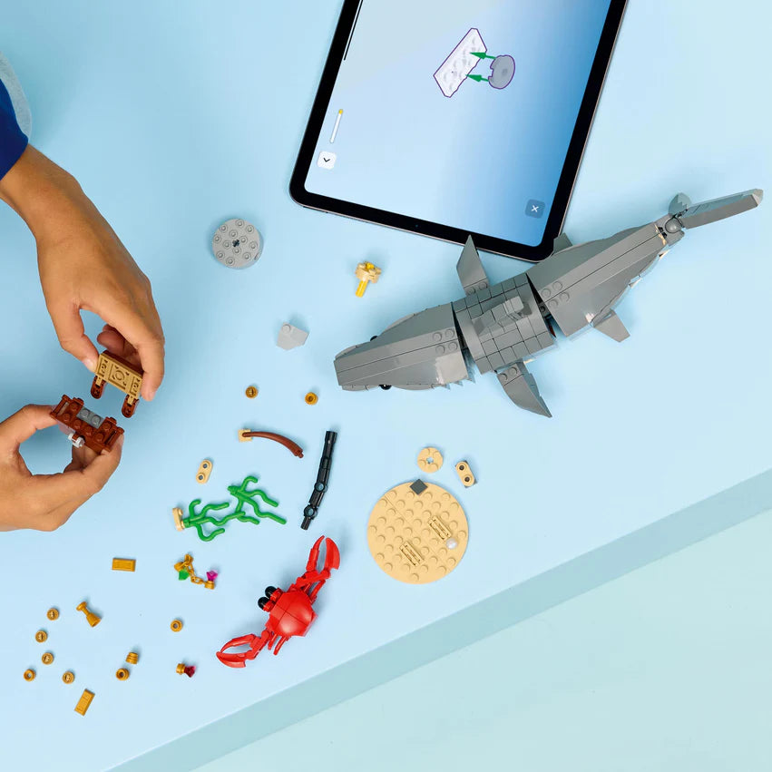 Tiburon Feroz Con Cofre Del Tesoro Lego Creator