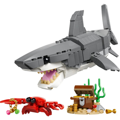 Tiburon Feroz Con Cofre Del Tesoro Lego Creator
