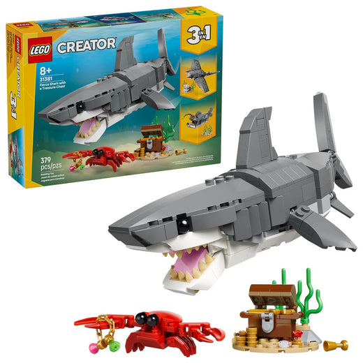 Tiburon Feroz Con Cofre Del Tesoro Lego Creator