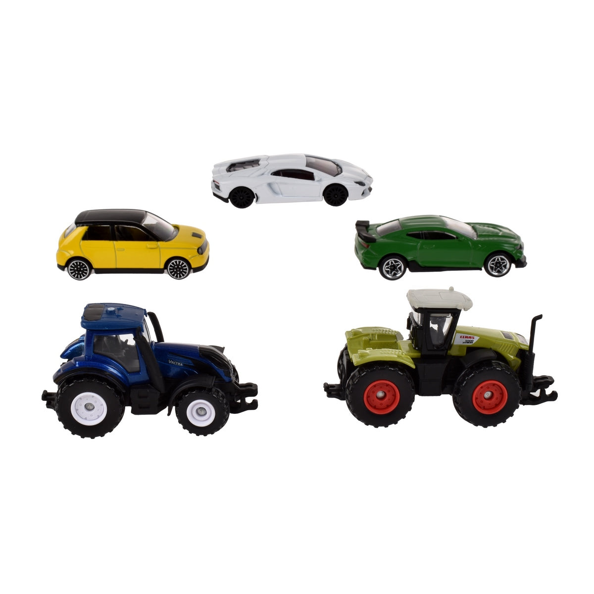 Majorette  Set De 5 Unidades - Tractor Verde