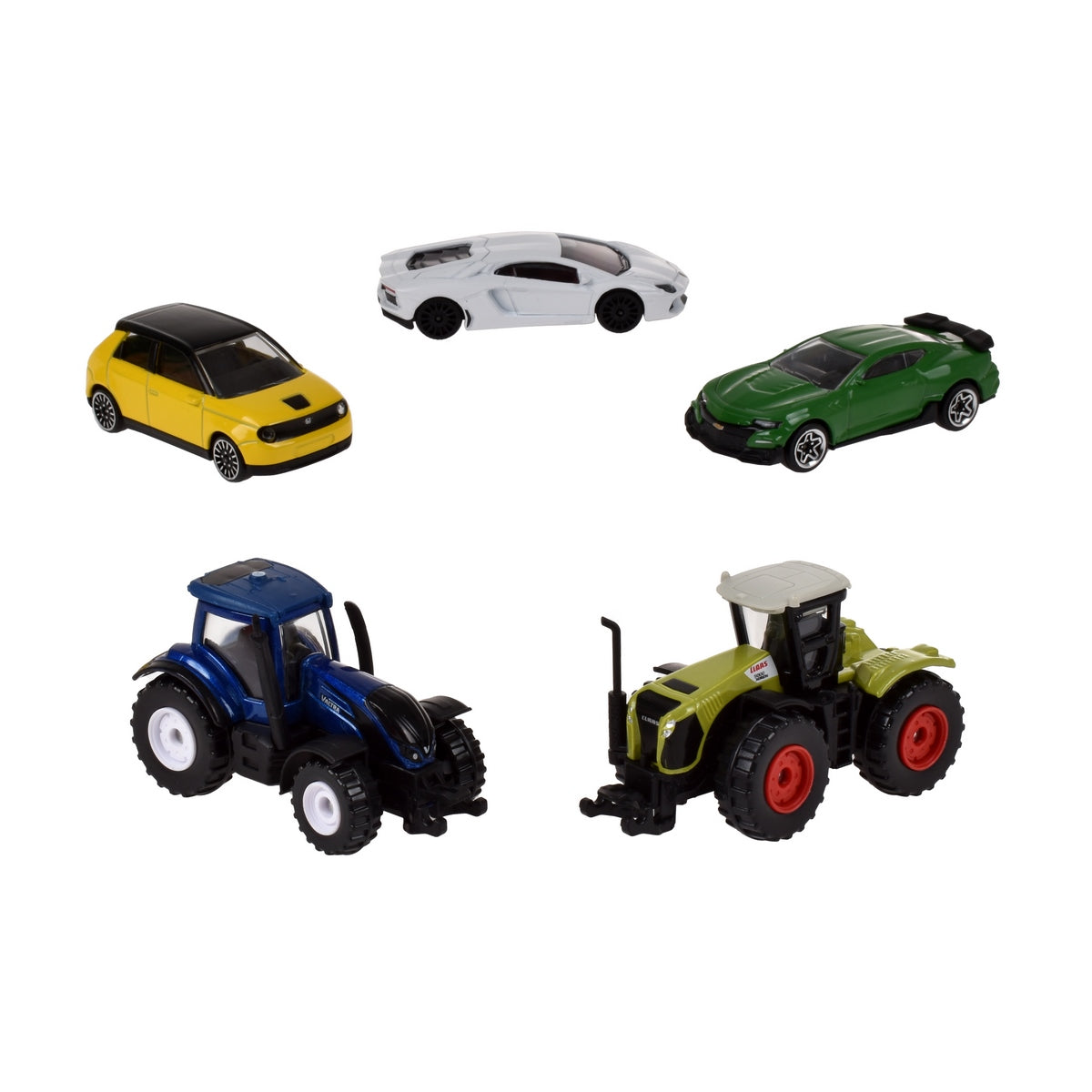 Majorette  Set De 5 Unidades - Tractor Verde