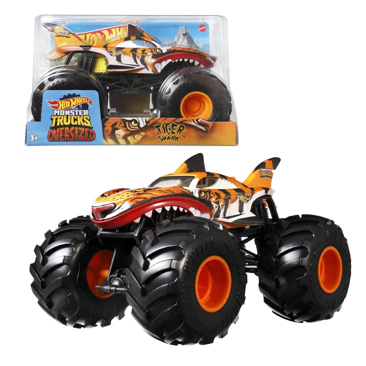 Hot Wheels Monster Trucks Escala 1:24 - Tiger Shrk
