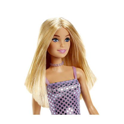 Muñeca Glitz Barbie - Rubia Vestido Morado