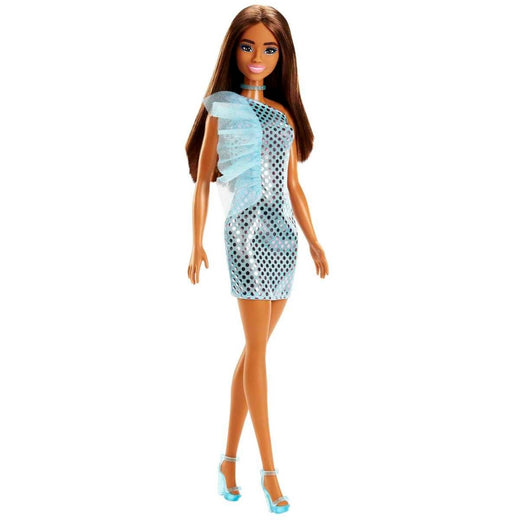 Muñeca Glitz Barbie - Morena Vestido Calipso