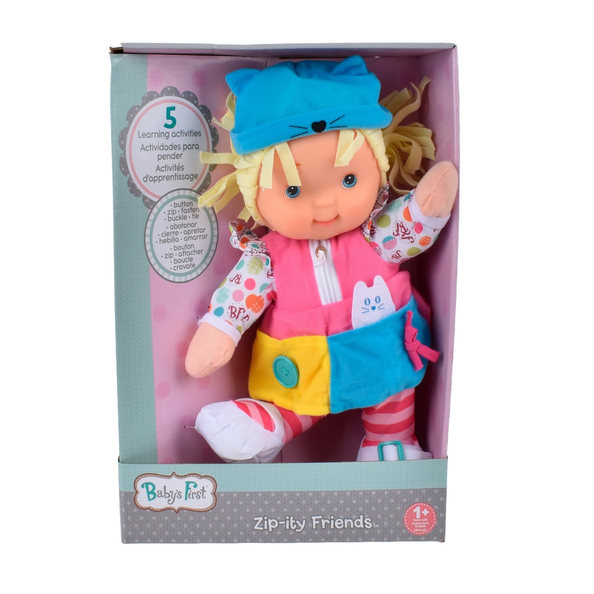 Muñeca Baby´s First Zipity First 38 Cm - Rubia