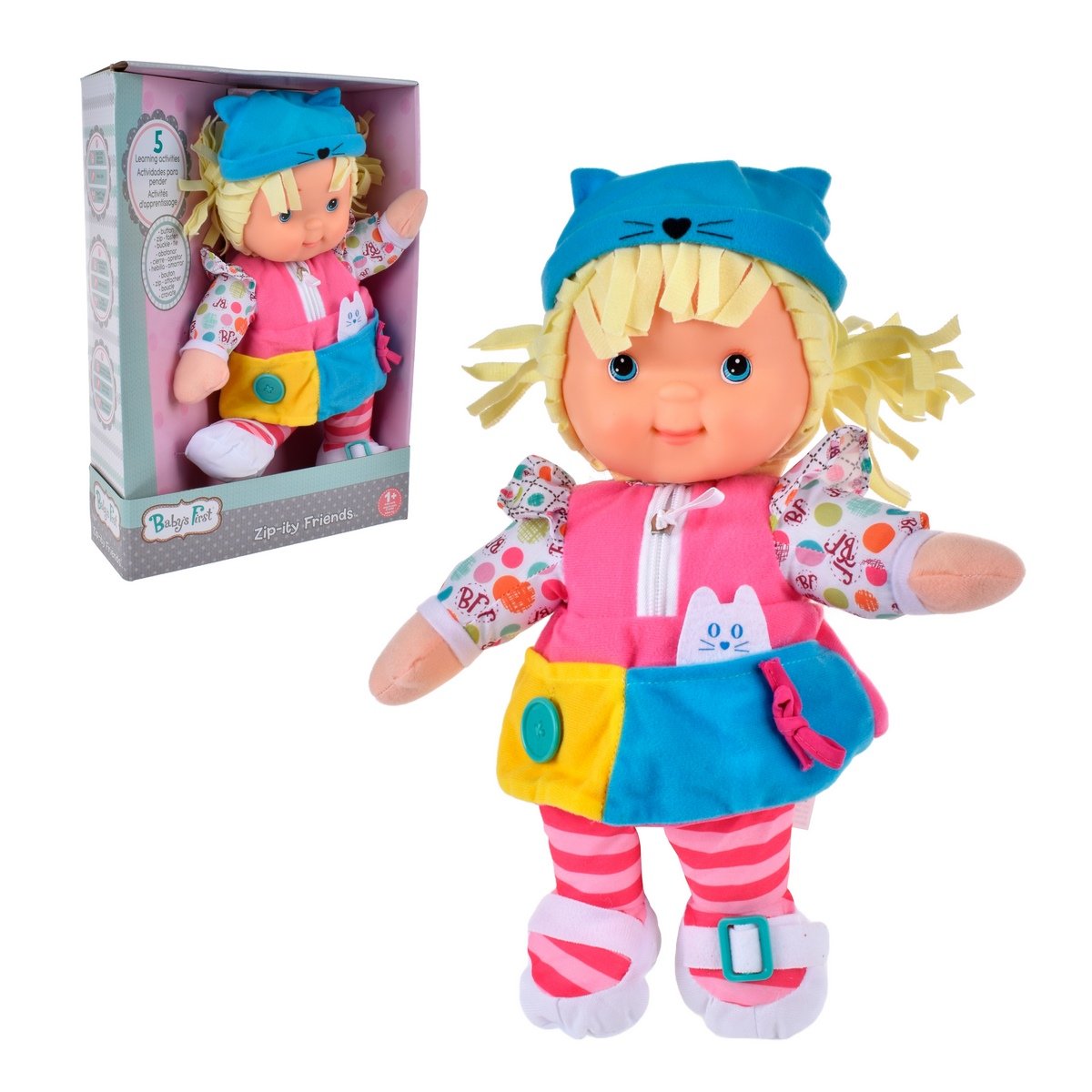 Muñeca Baby´s First Zipity First 38 Cm - Rubia