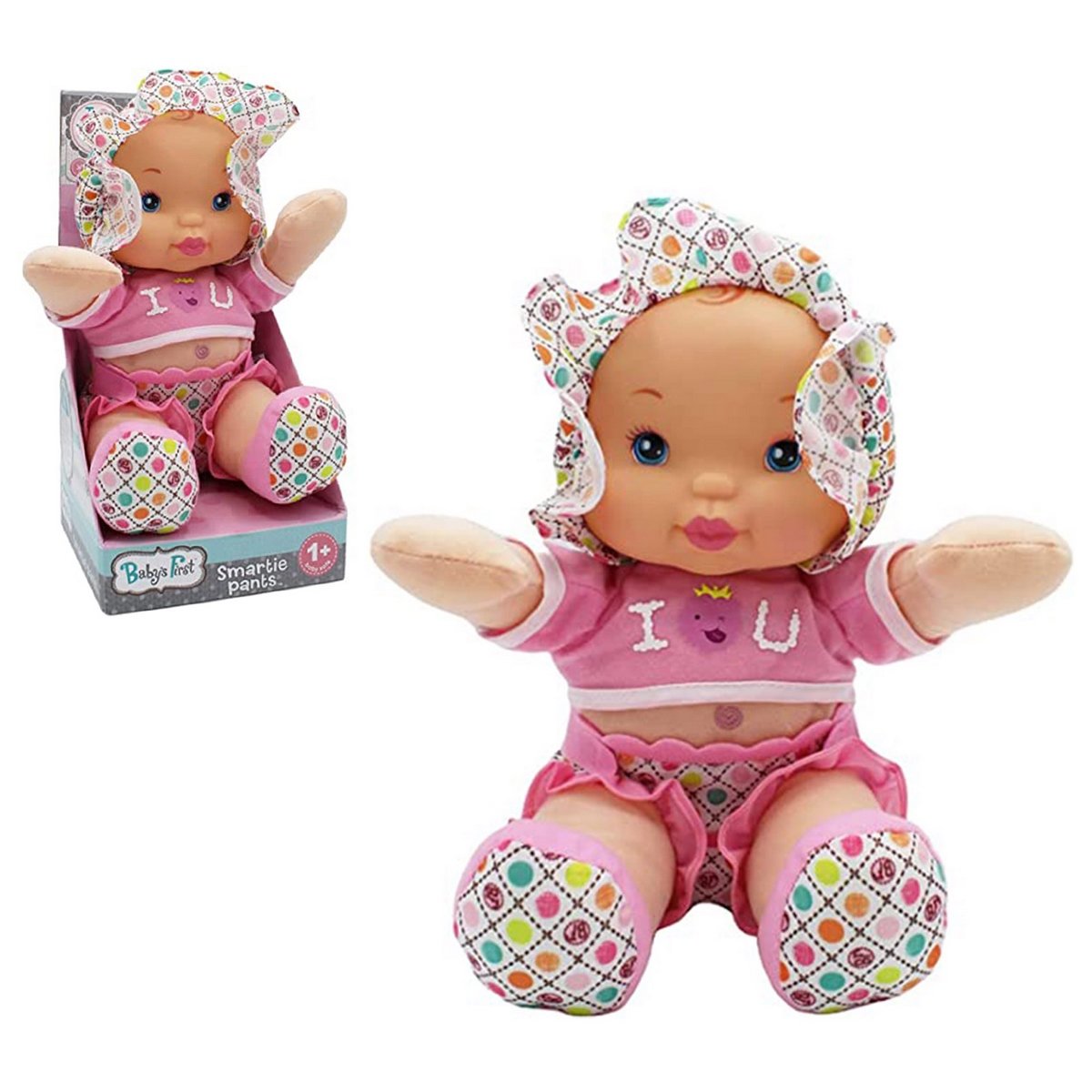 Muñeca Baby´s First Smartie Pants 34 Cm - Polera Rosada