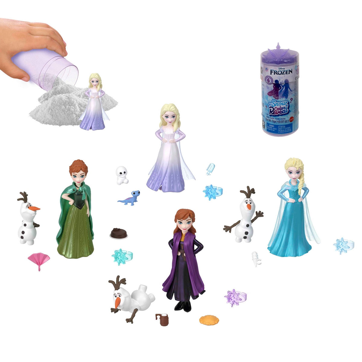 Disney Frozen Snow Color Reveal Sorpresa Temática Coronación