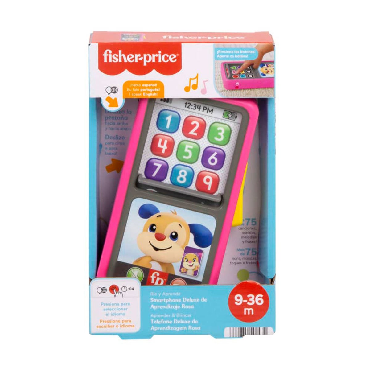 Fisher-Price Smartphone Deluxe De Aprendizaje Rosa
