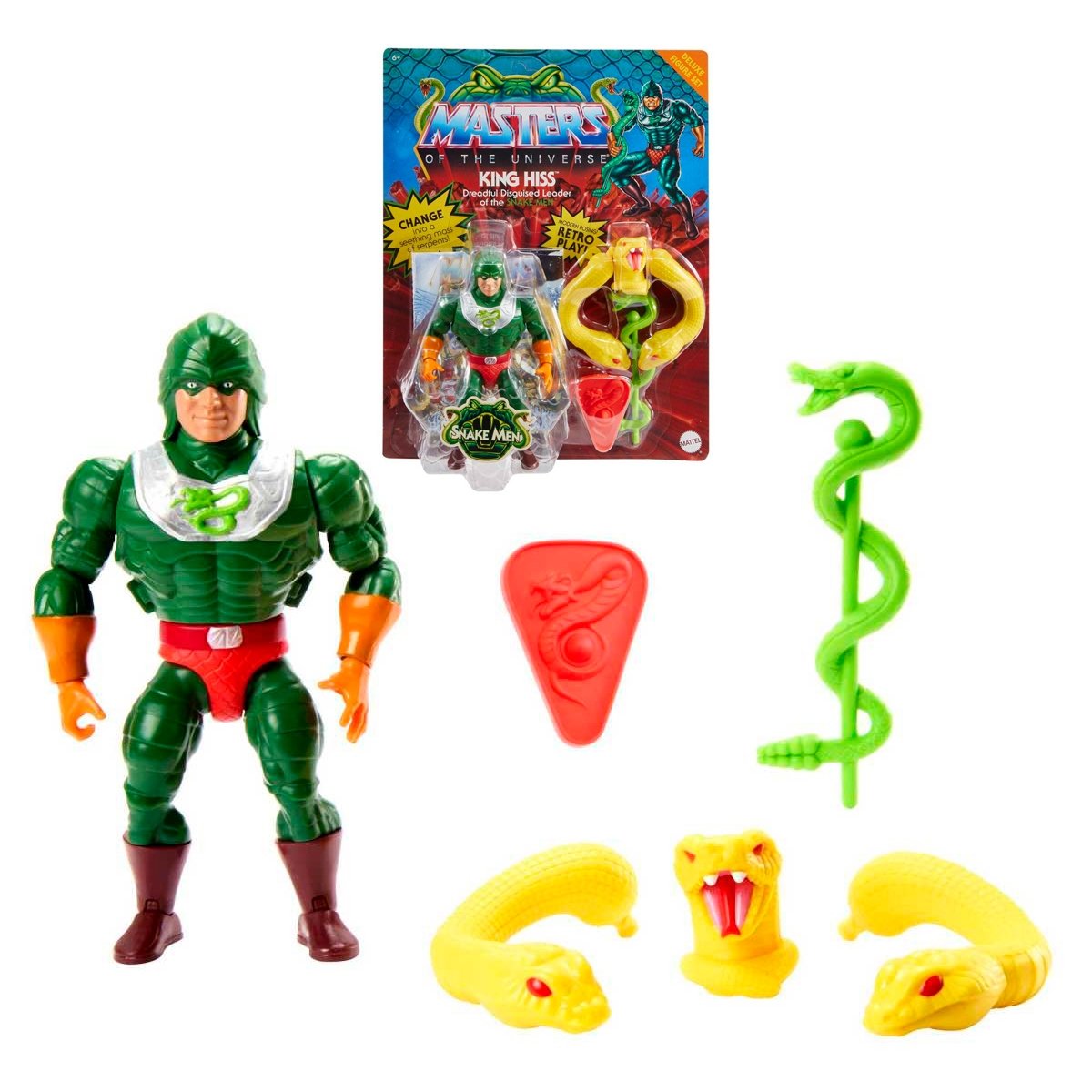 Masters Of The Universe Deluxe King Hiss 14Cm Con Accesorios