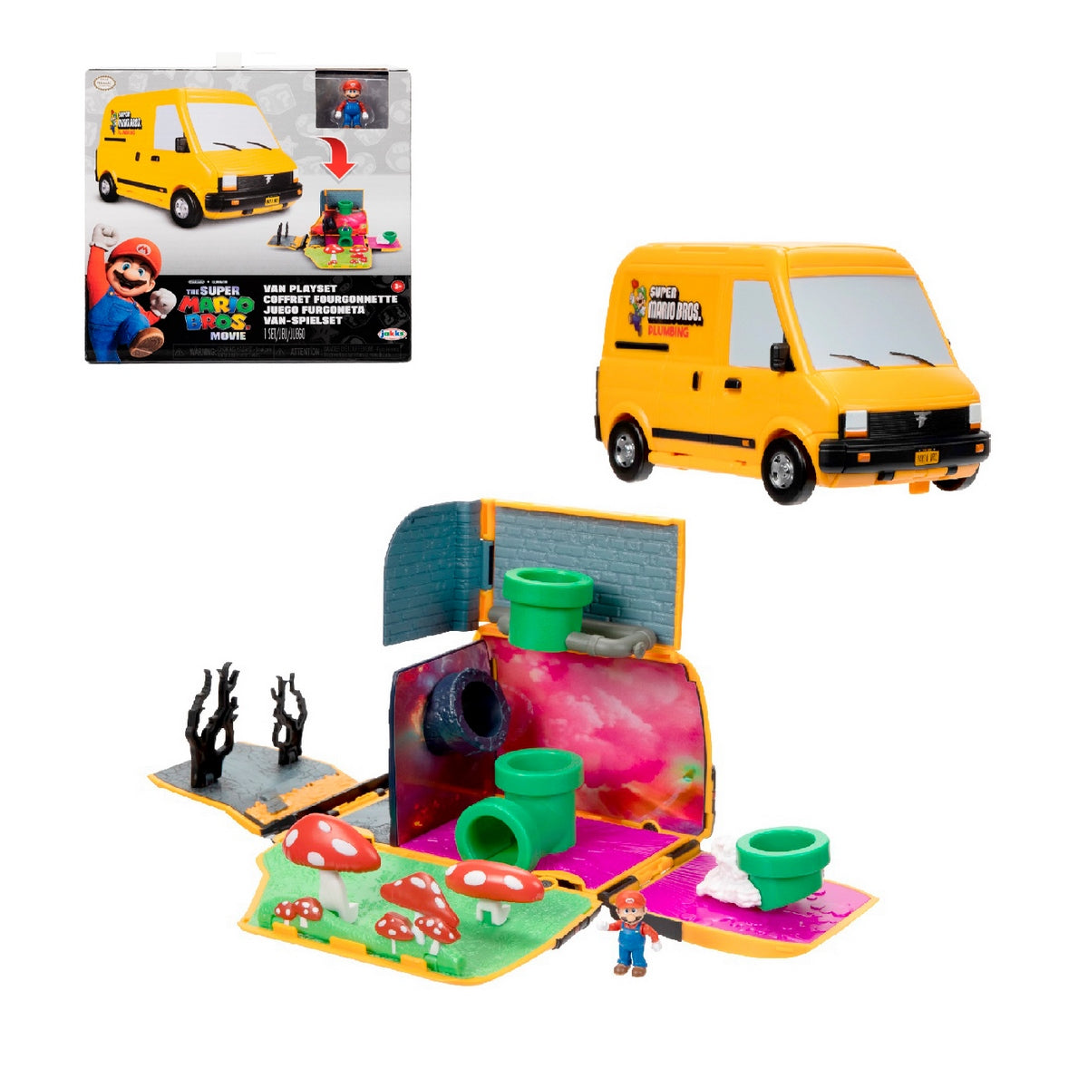 Super Mario Movie Mini World Van Playset Categoría: Playsets con figuras Tipo producto:  Juegos de figuras de acción