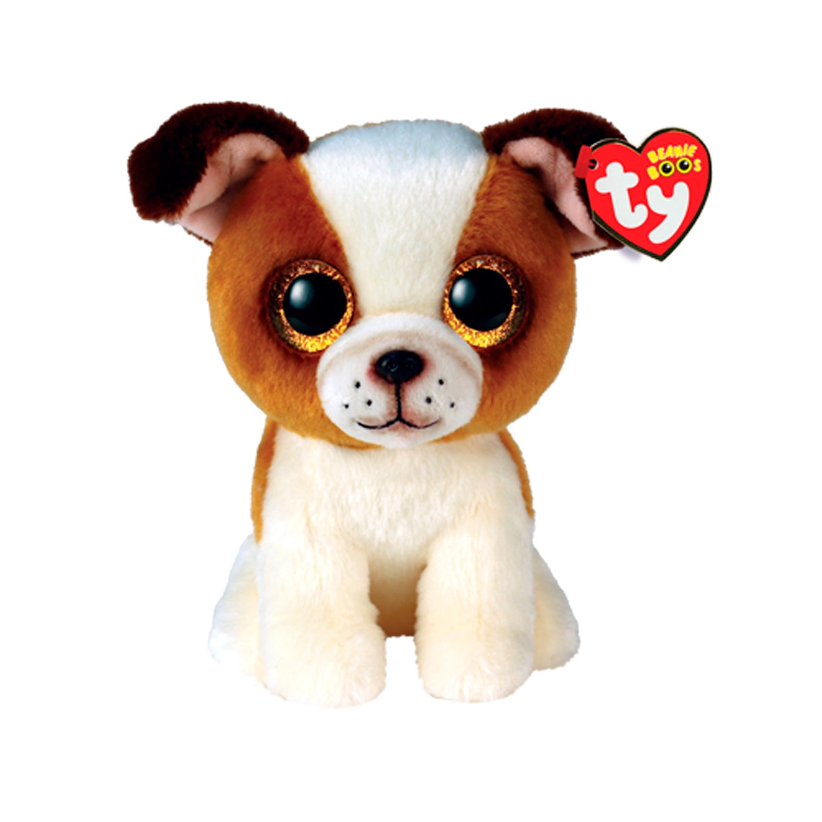 Ty Beanie Boos Hugo Perro Café/Blanco Regular Categoría: Peluches Tipo producto:  Animales de peluche