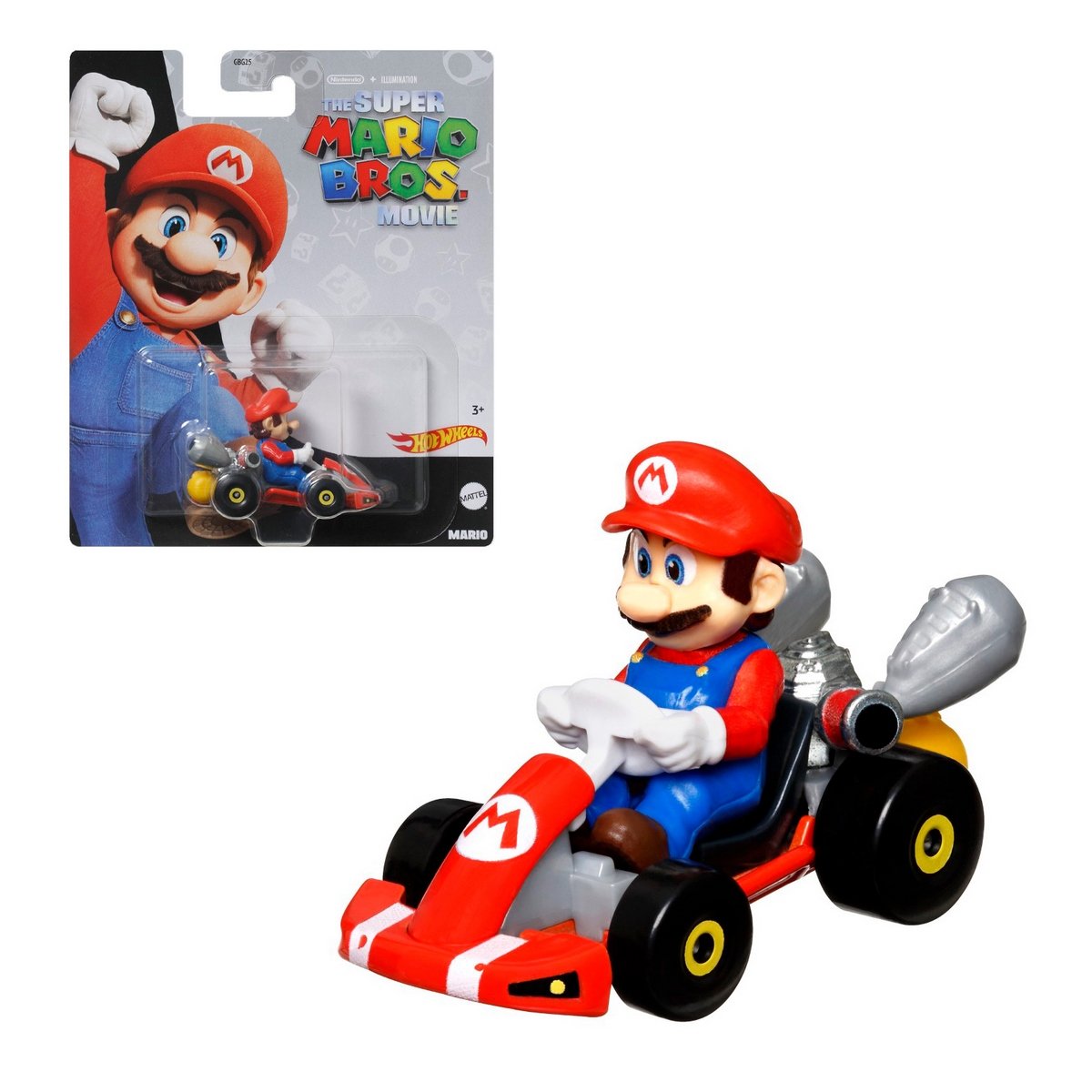 Hot Wheels Mario Kart Personajes Escala 1:64 - Mario